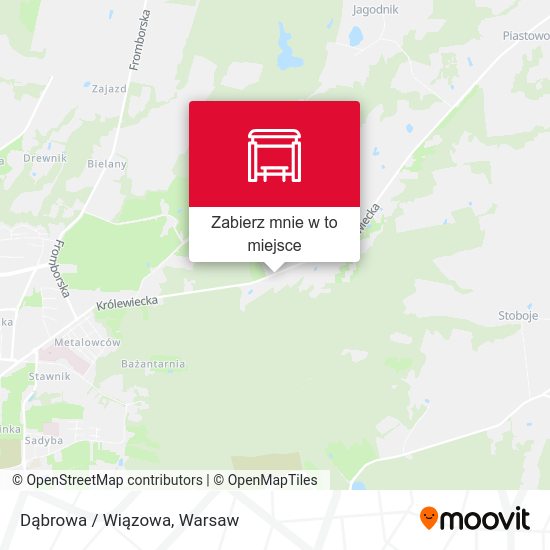 Mapa Dąbrowa / Wiązowa