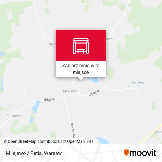 Mapa Milejewo / Pętla