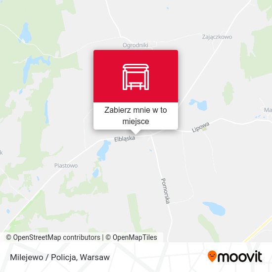 Mapa Milejewo / Policja