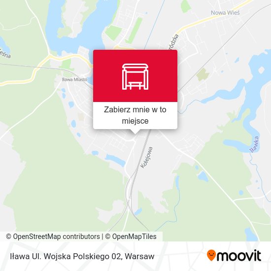 Mapa Iława Ul. Wojska Polskiego 02