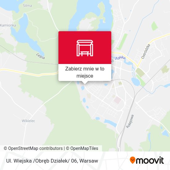 Mapa Ul. Wiejska /Obręb Działek/ 06