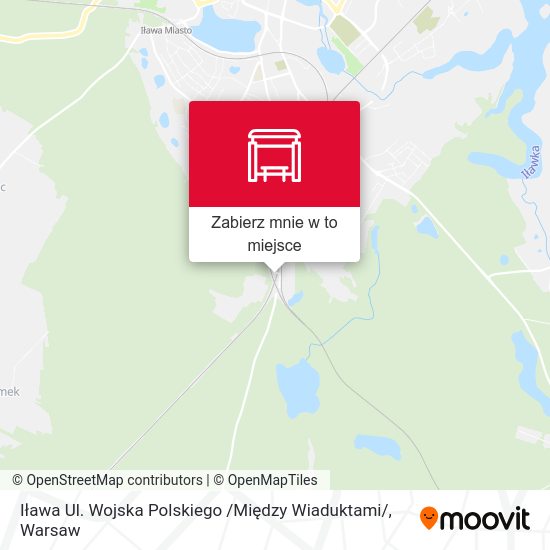 Mapa Iława Ul. Wojska Polskiego /Między Wiaduktami/