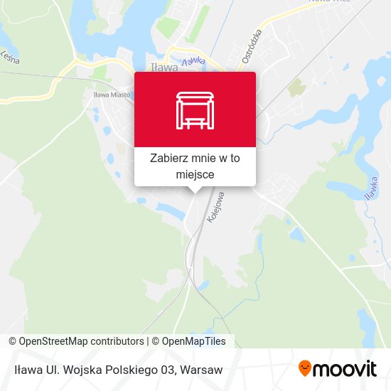 Mapa Iława Ul. Wojska Polskiego 03