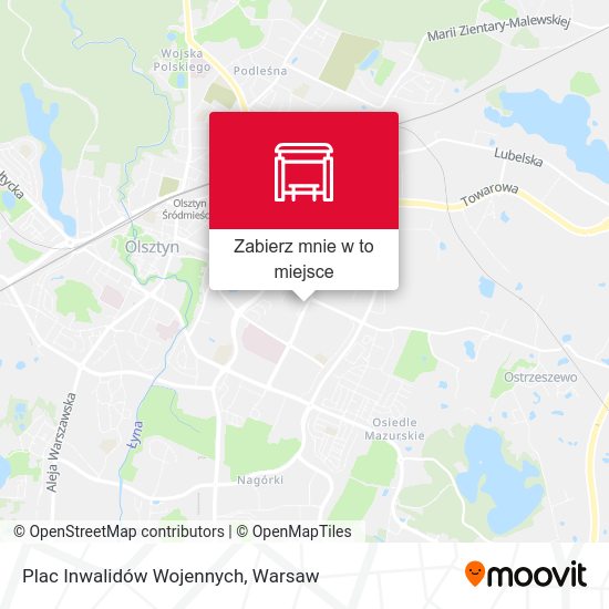 Mapa Plac Inwalidów Wojennych