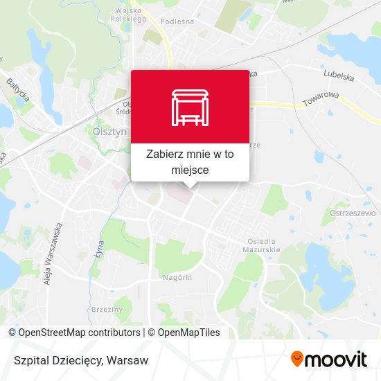 Mapa Szpital Dziecięcy