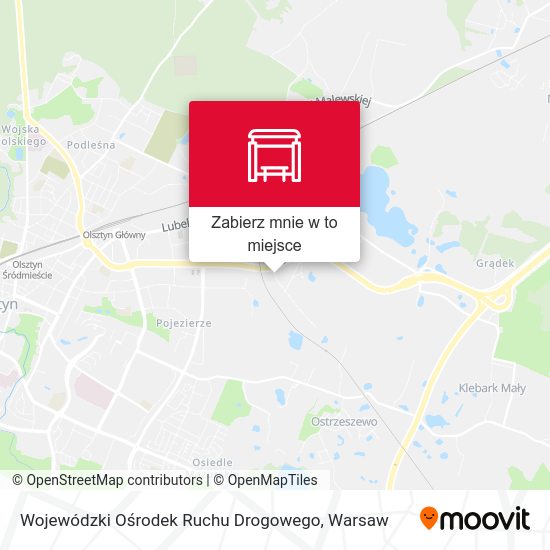 Mapa Wojewódzki Ośrodek Ruchu Drogowego