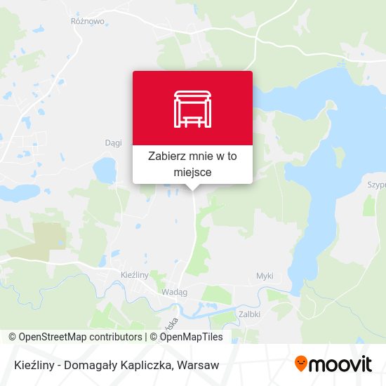 Mapa Kieźliny - Domagały Kapliczka