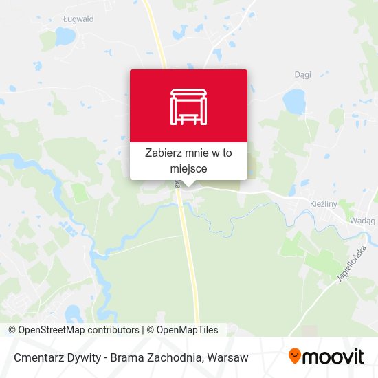 Mapa Cmentarz Dywity - Brama Zachodnia