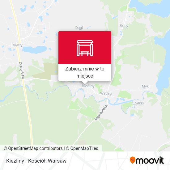 Mapa Kieżliny - Kościół