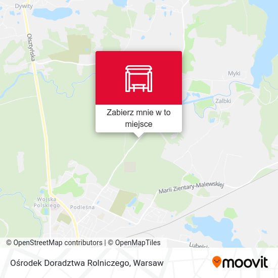 Mapa Ośrodek Doradztwa Rolniczego