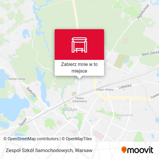 Mapa Zespół Szkół Samochodowych