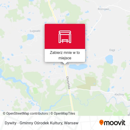 Mapa Dywity - Gminny Ośrodek Kultury