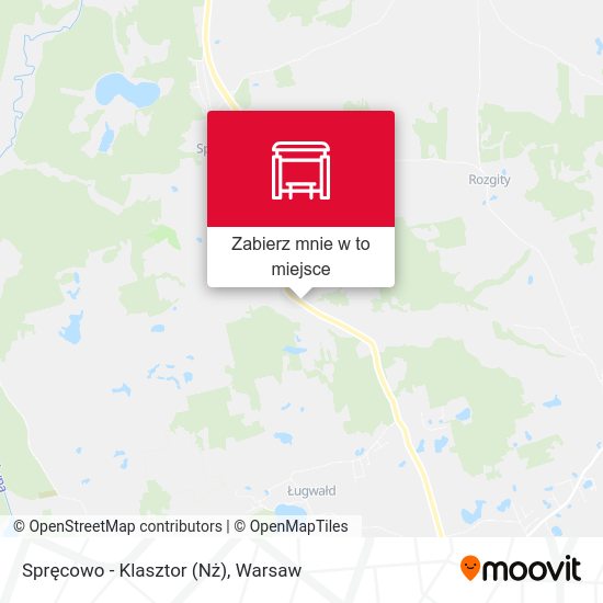 Mapa Spręcowo - Klasztor (Nż)