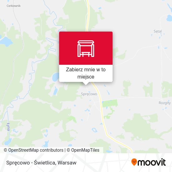 Mapa Spręcowo - Świetlica