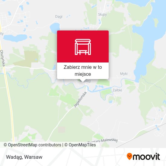 Mapa Wadąg