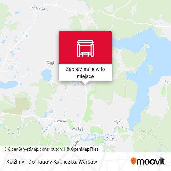 Mapa Keiźliny - Domagały Kapliczka