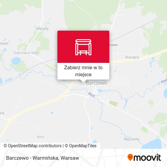 Mapa Barczewo - Warmińska