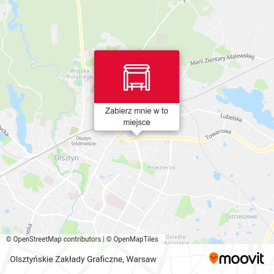 Mapa Olsztyńskie Zakłady Graficzne