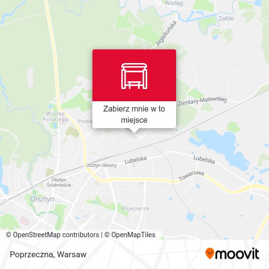 Mapa Poprzeczna