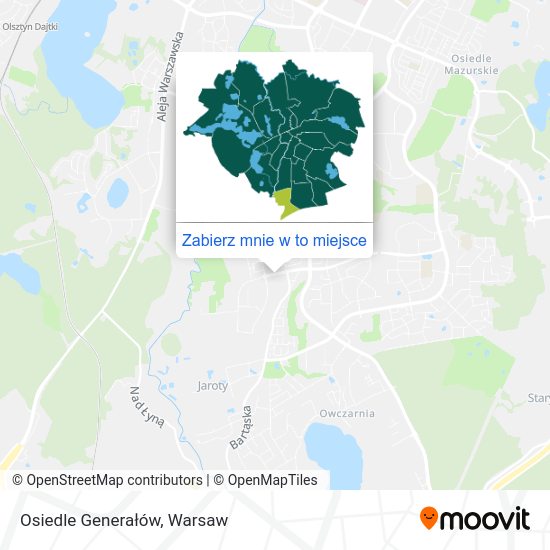 Mapa Osiedle Generałów