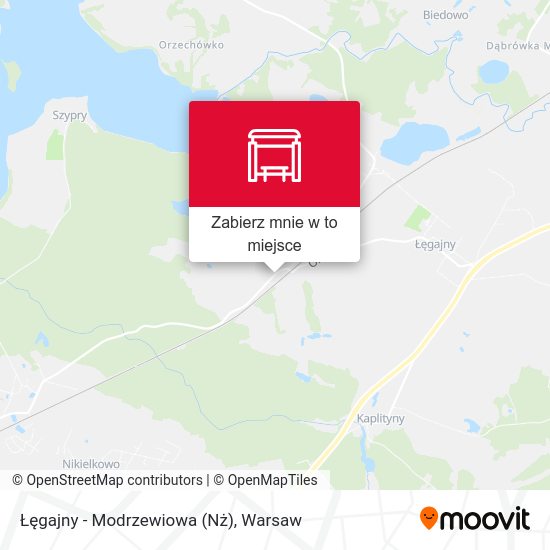 Mapa Łęgajny - Modrzewiowa (Nż)