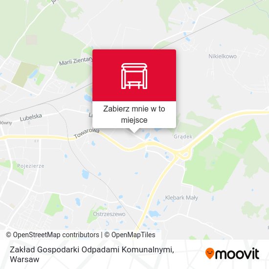 Mapa Zakład Gospodarki Odpadami Komunalnymi