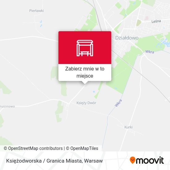 Mapa Księżodworska / Granica Miasta