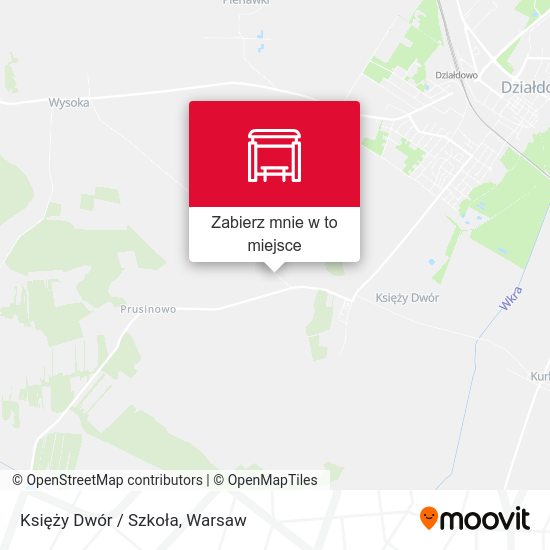 Mapa Księży Dwór / Szkoła