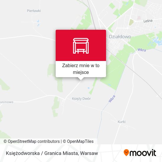 Mapa Księżodworska / Granica Miasta