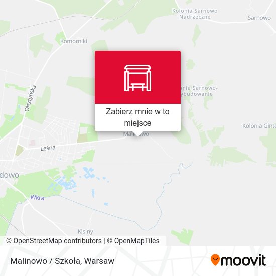 Mapa Malinowo / Szkoła