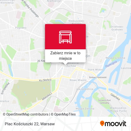 Mapa Plac Kościuszki 22