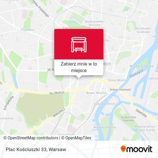 Mapa Plac Kościuszki 33