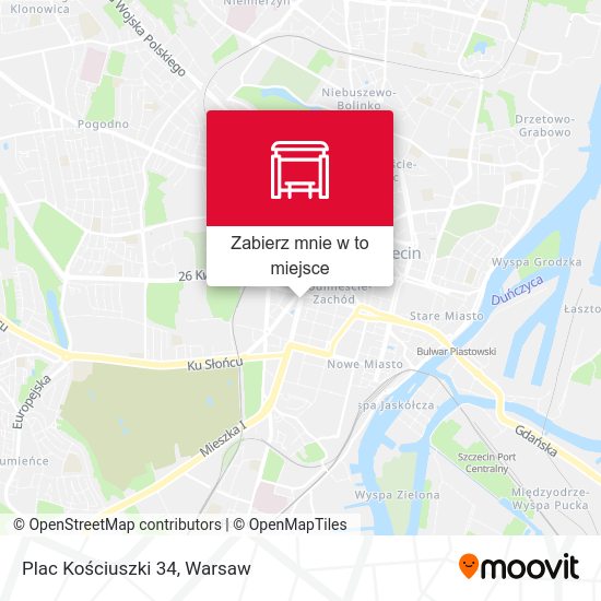 Mapa Plac Kościuszki 34