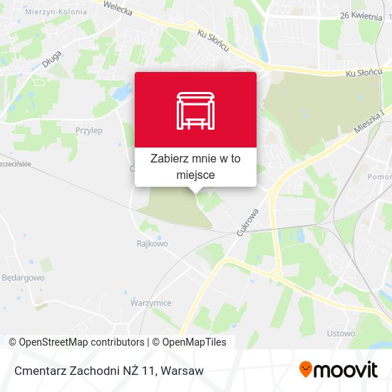 Mapa Cmentarz Zachodni NŻ 11