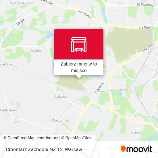 Mapa Cmentarz Zachodni NŻ 12