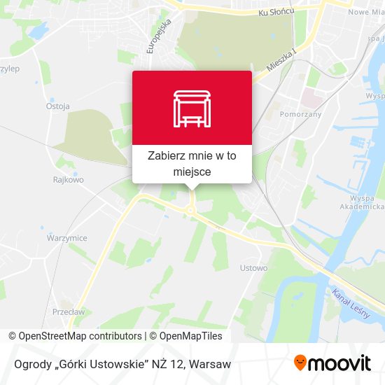 Mapa Ogrody „Górki Ustowskie” NŻ 12