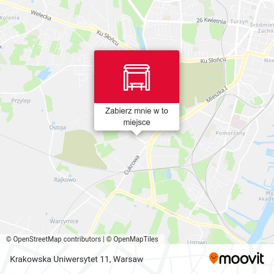 Mapa Krakowska Uniwersytet 11