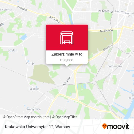 Mapa Krakowska Uniwersytet 12