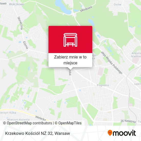 Mapa Krzekowo Kościół NŻ 32