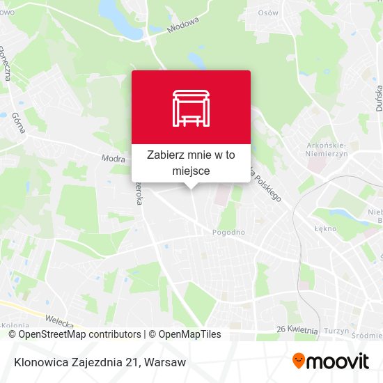 Mapa Klonowica Zajezdnia 21