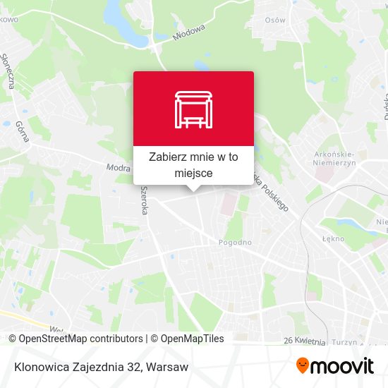 Mapa Klonowica Zajezdnia 32