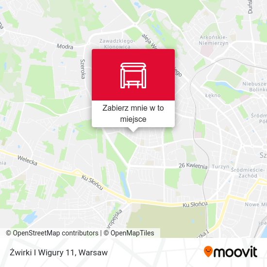 Mapa Żwirki I Wigury 11