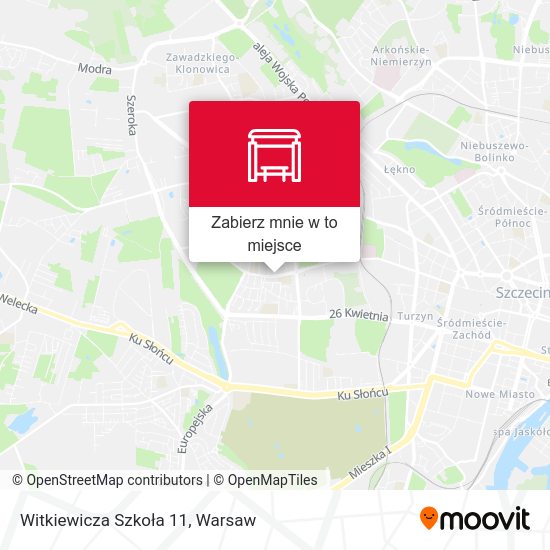 Mapa Witkiewicza Szkoła 11