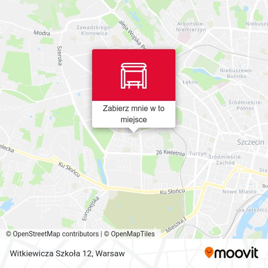 Mapa Witkiewicza Szkoła 12