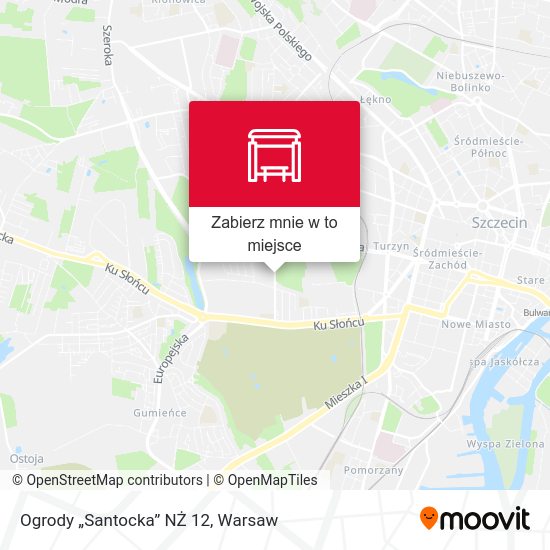 Mapa Ogrody „Santocka” NŻ 12