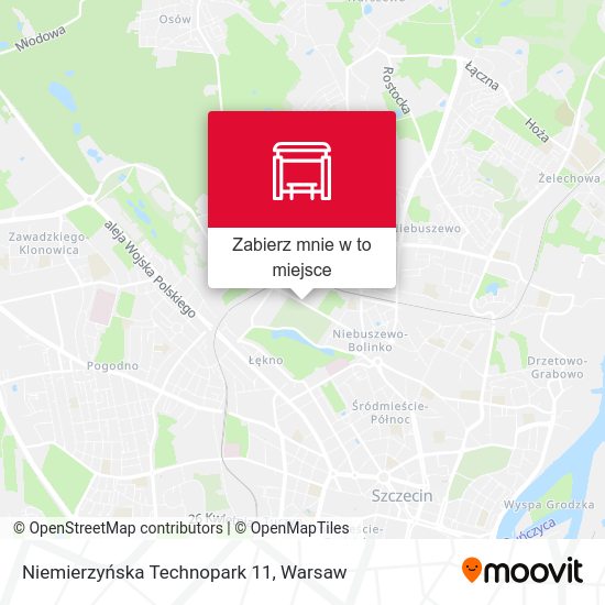 Mapa Niemierzyńska Technopark 11