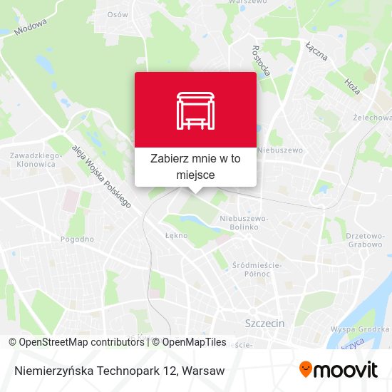 Mapa Niemierzyńska Technopark 12