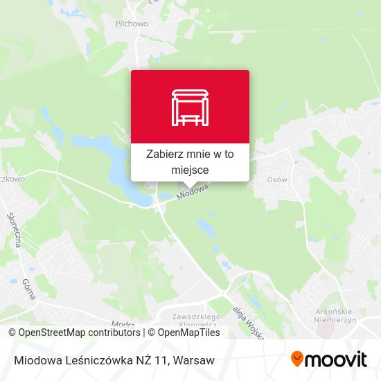 Mapa Miodowa Leśniczówka NŻ 11