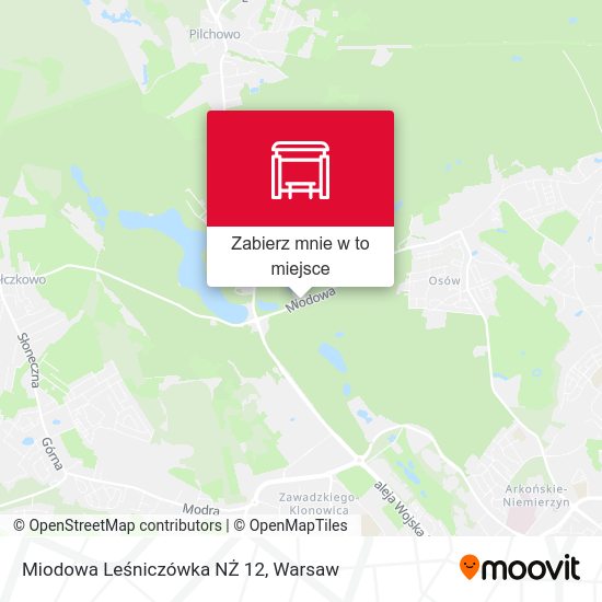 Mapa Miodowa Leśniczówka NŻ 12