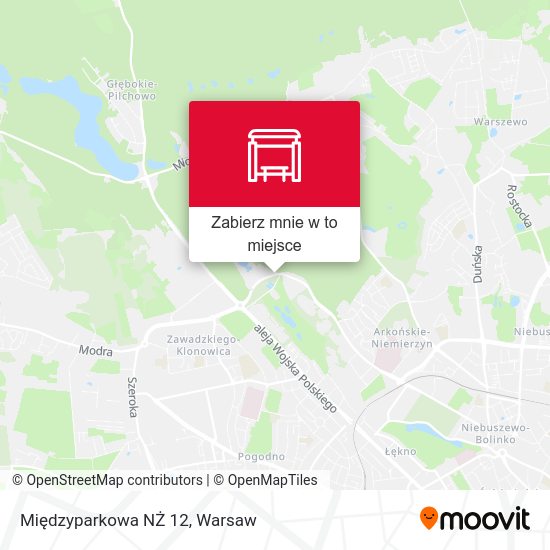 Mapa Międzyparkowa NŻ 12